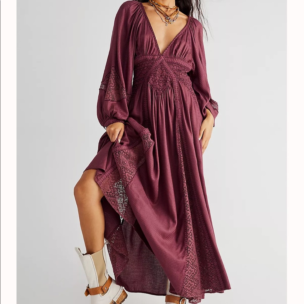 Free people Southwest lace maxi dress